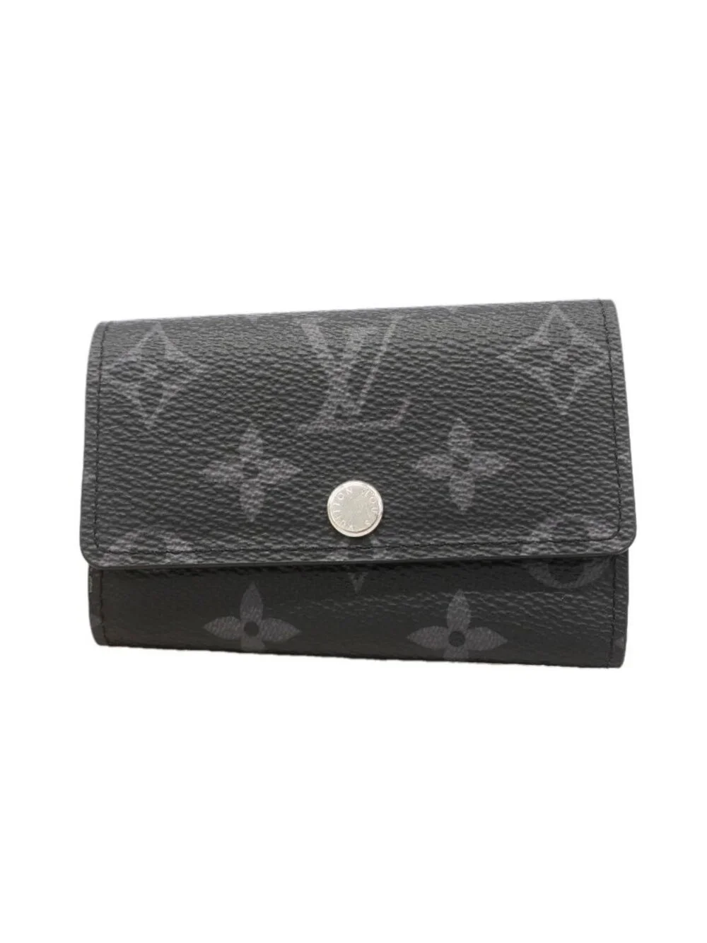 Louis Vuitton Key Case Monogram Eclipse Multicles 6 Black Key Holder
